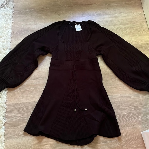 Emmaline Mini Dress in Black Free People / Autumn Fall - Picture 7 of 7